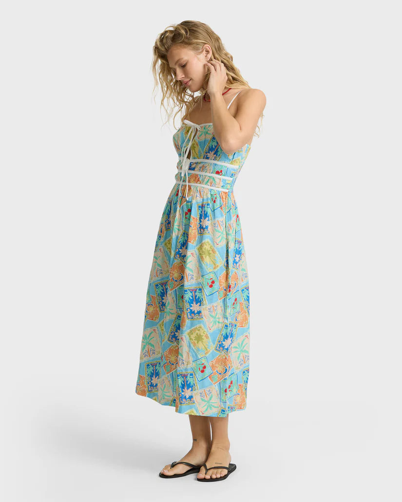 Palm Grove Midi Dress