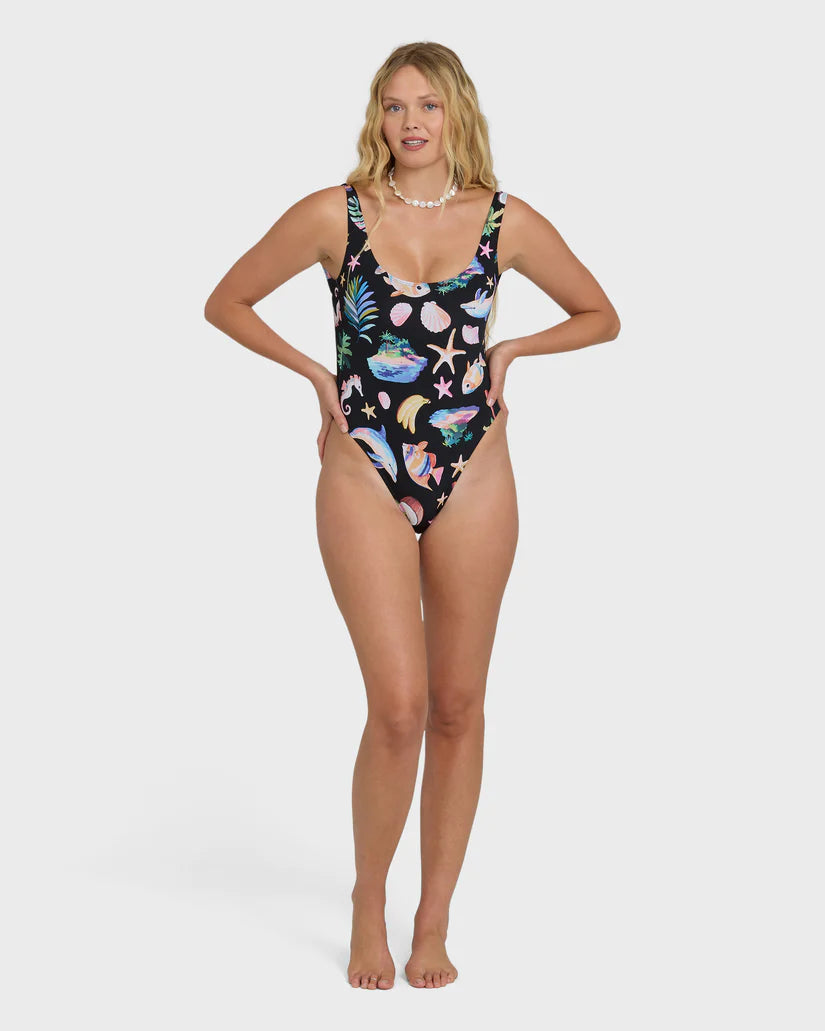 Party Wave Tanker One Piece Swimsuit