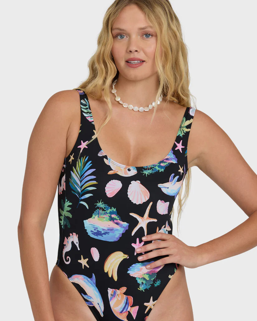 Party Wave Tanker One Piece Swimsuit