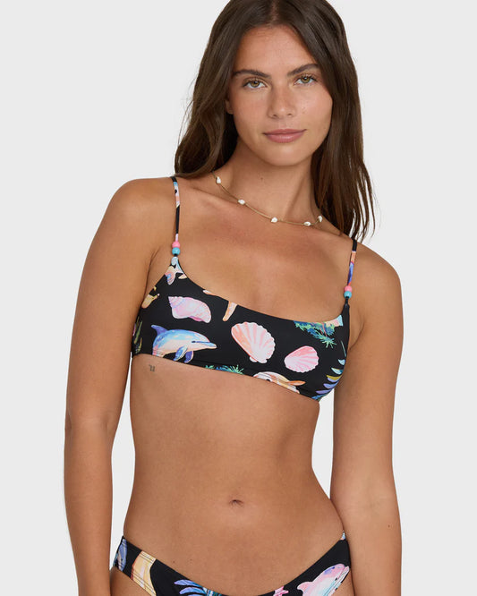 Party Wave Jaclyn Crop Bralette Bikini Top