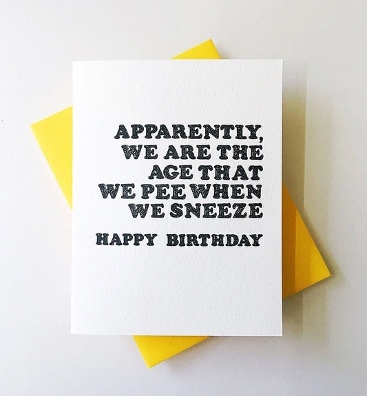 Pee Sneeze - Greeting Card