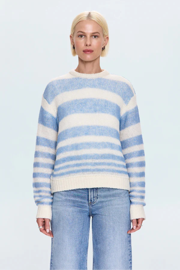 Moa Striped Bubble Sweater