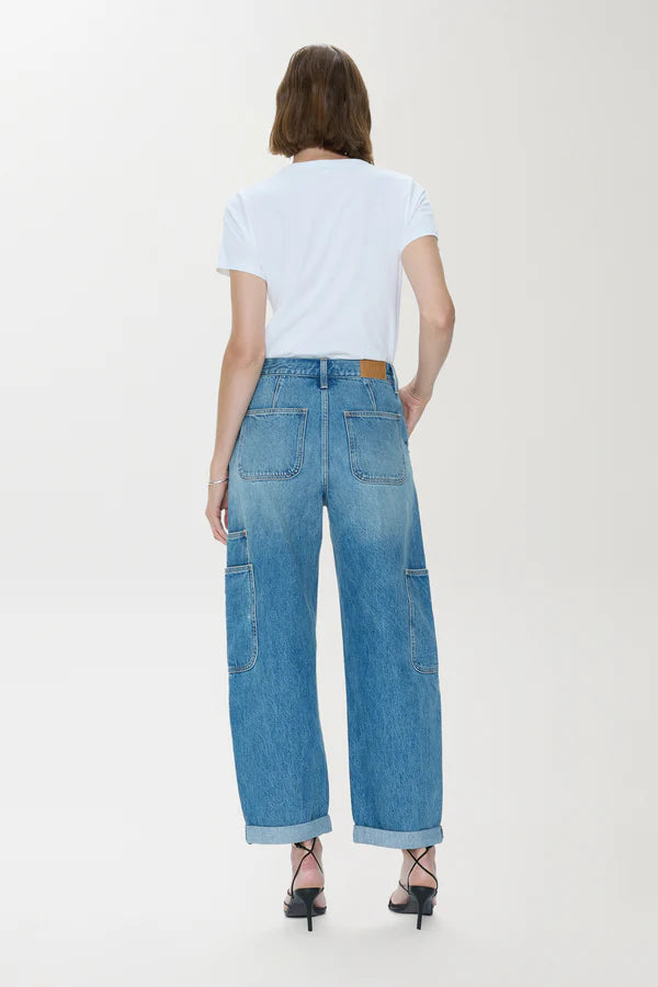 Sonny High Rise Barrel Jean