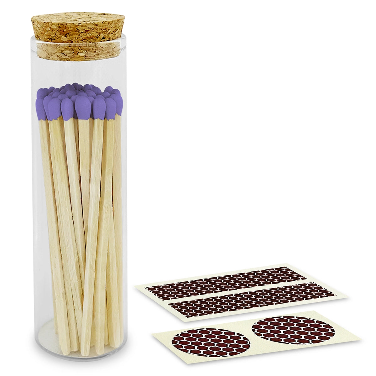4" Matches in Cork Top Jar