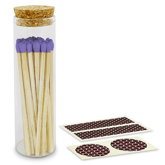 4" Matches in Cork Top Jar