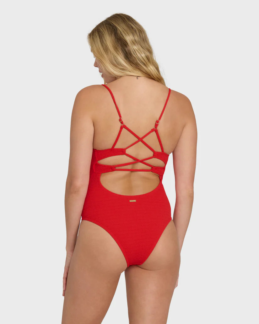 Rising Tides Strappy One Piece Swimsuit