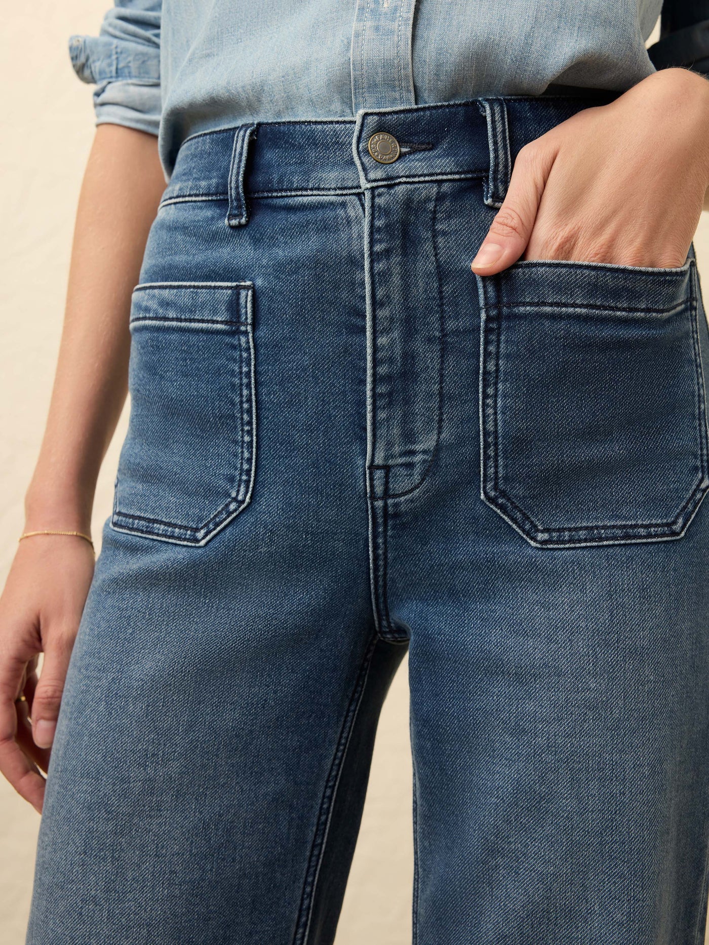 Stretch Terry Patch Pocket Pant