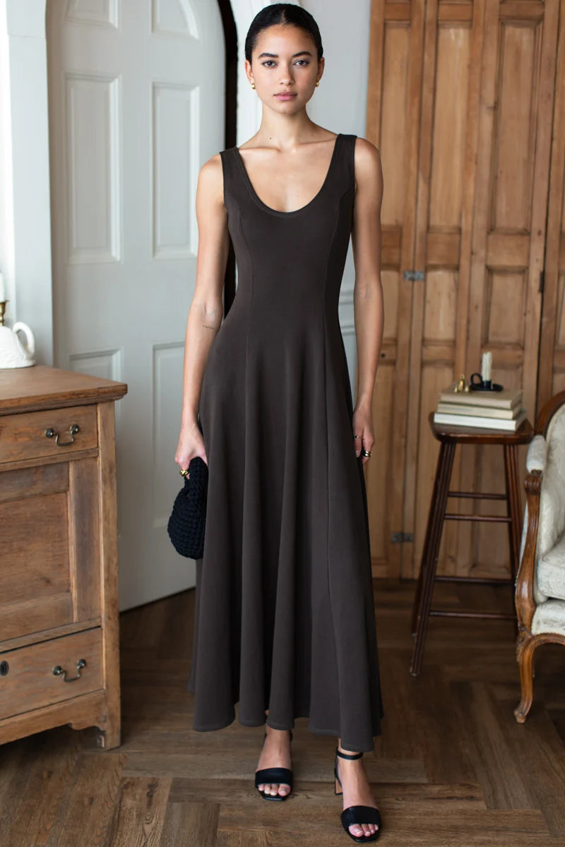 Scoop Layering Maxi Dress