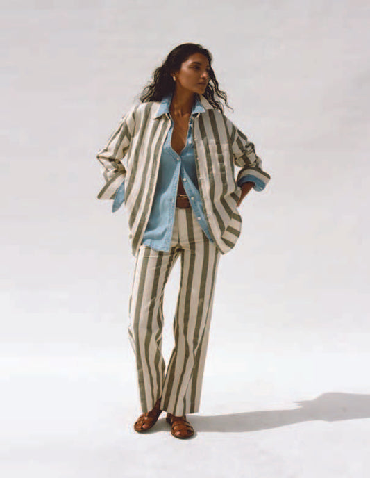 Cotton Linen Relaxed Shirt