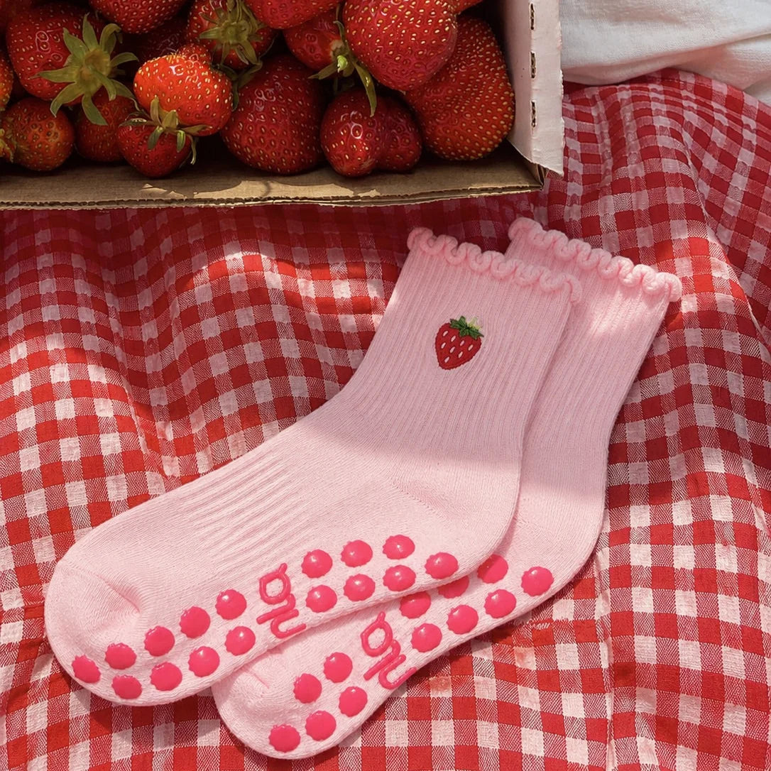 The Strawberry Grip Sock