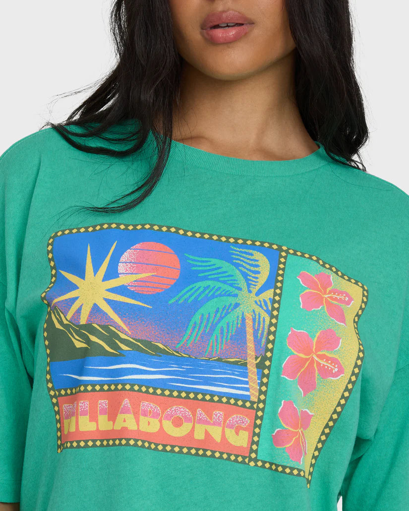 Summer Heat Short Sleeve Knit Graphic T-Shirt