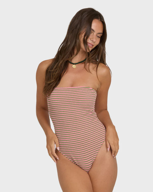 Summer Hi Yarn-Dyed Tully One Piece Swimsuit