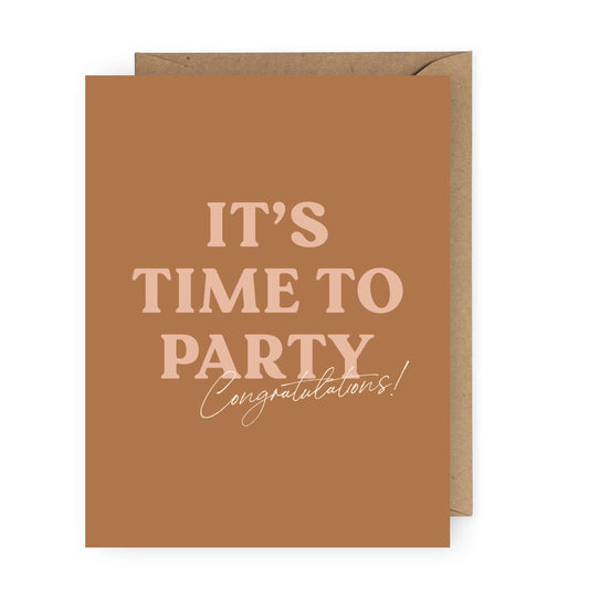 It's Time to Party Greeting Card