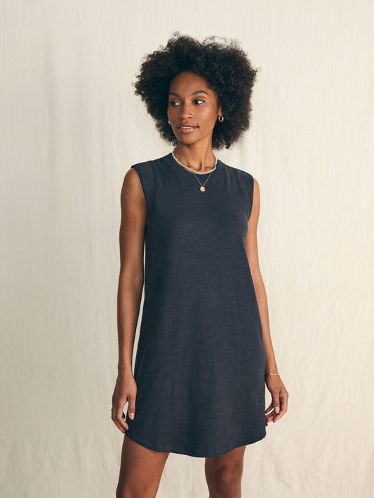 Sunwashed Slub Muscle Dress