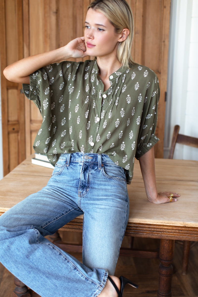 Mandarin Collar Top