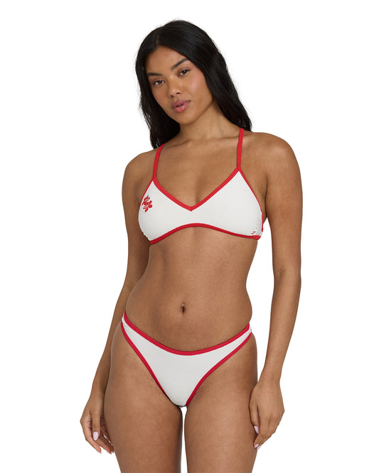 Picnic V Cross-Back Bralette Bikini Top