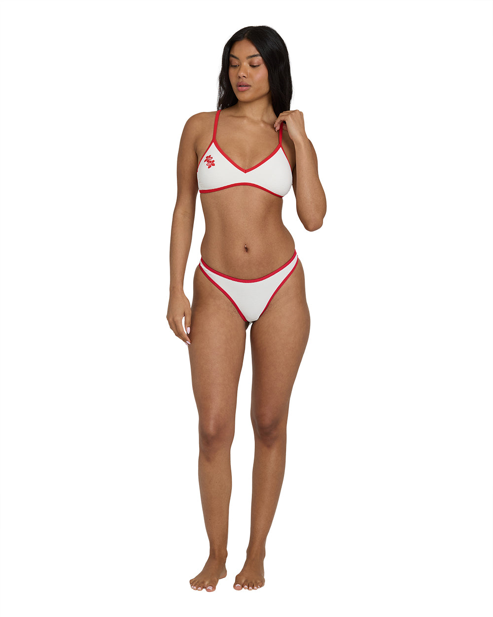 Picnic V Cross-Back Bralette Bikini Top