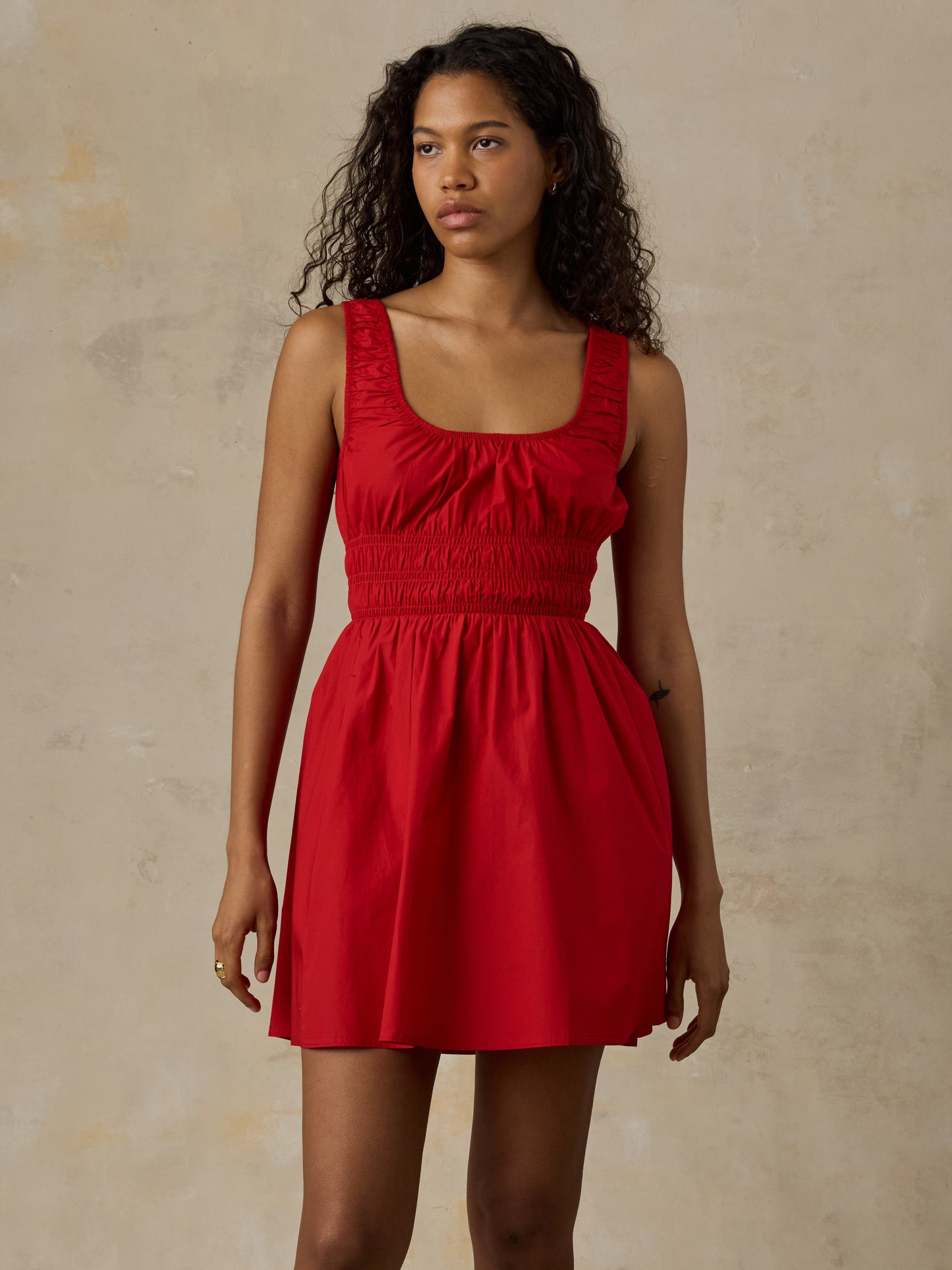 Coastal Poplin Sunseeker Mini Dress