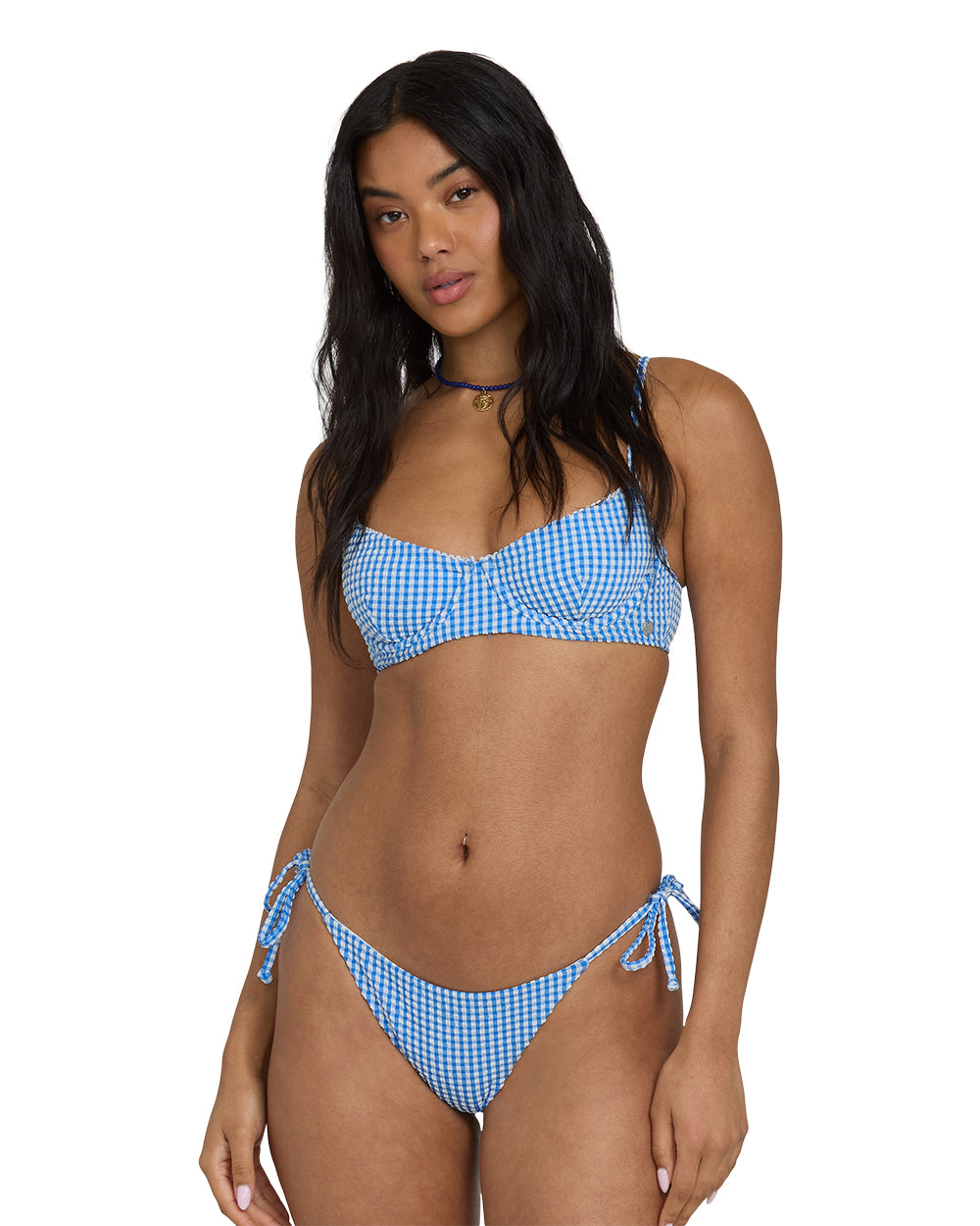 Mini Wave Check Helena Underwire Bikini Top