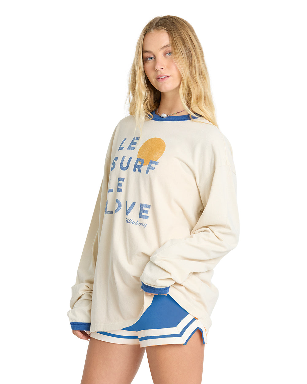 Le Love Surf LS Ringer Tee