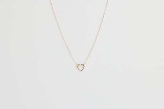 Floating Shape Necklace - Heart