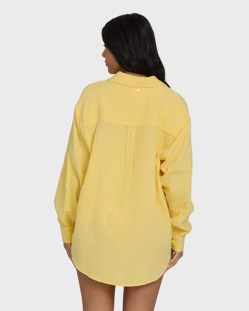 Wanderer Solid Long Sleeve Woven Shirt