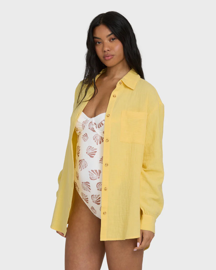 Wanderer Solid Long Sleeve Woven Shirt