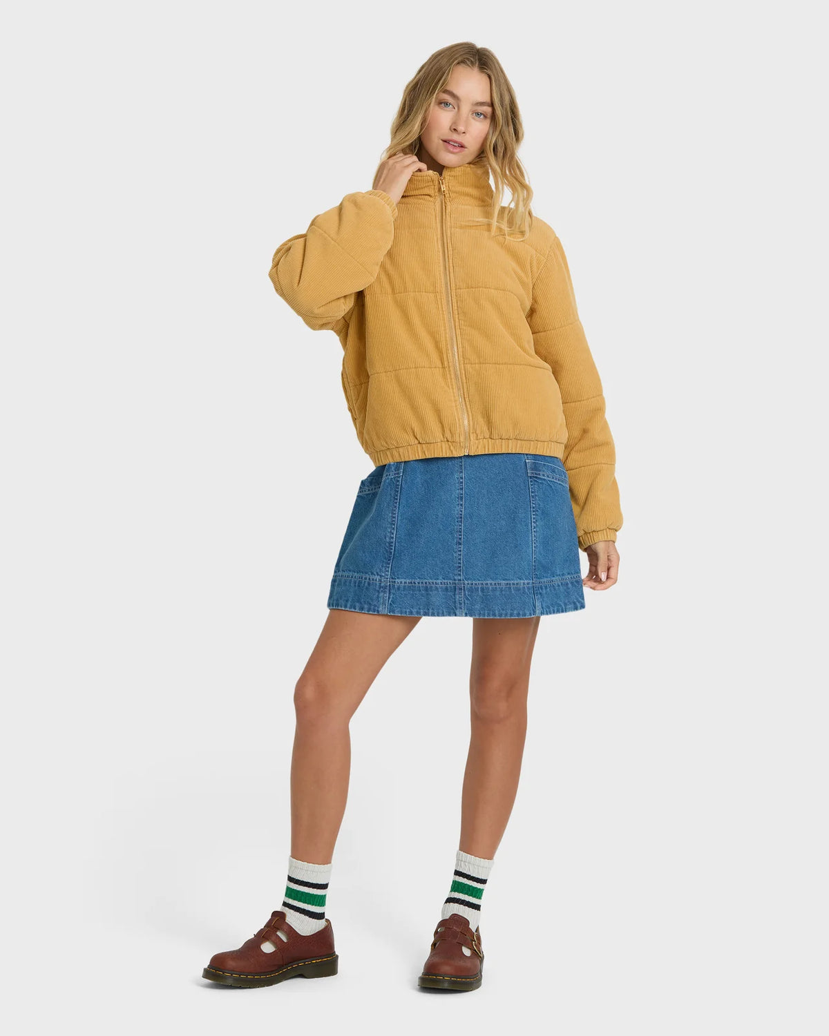 Winter Waves Corduroy Bomber Jacket