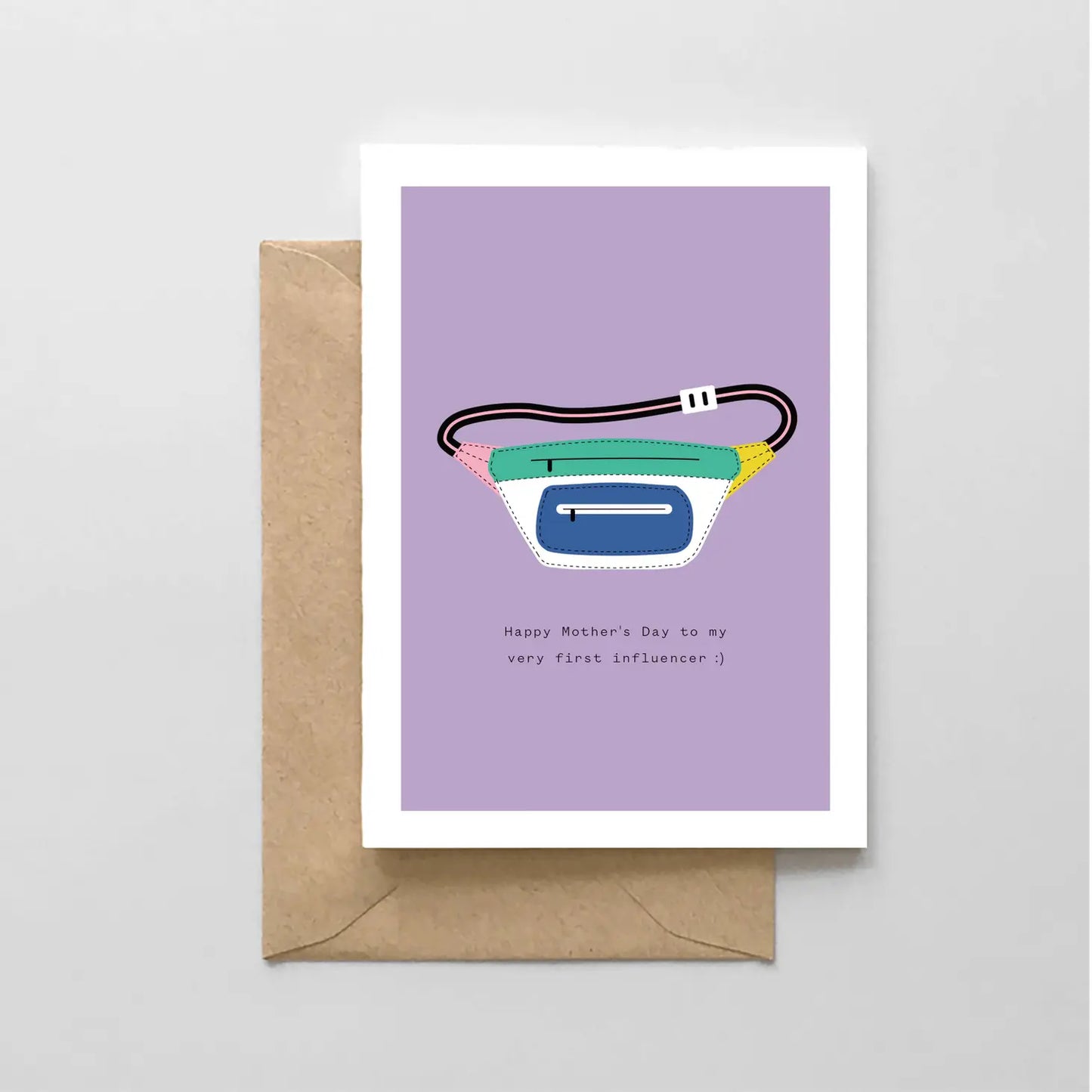 Fanny Pack First Influencer - Greeting Card